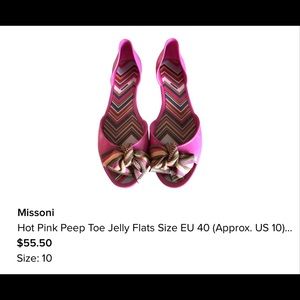 Missoni jelly flats